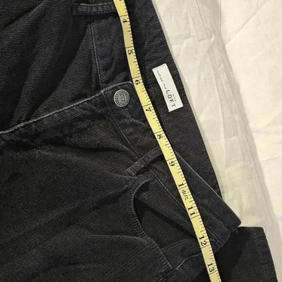 LOFT Women's Black Corduroy Pants 29/8 - Picture 7 of 10